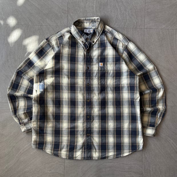 칼하트 오리지널 체크 긴팔 셔츠