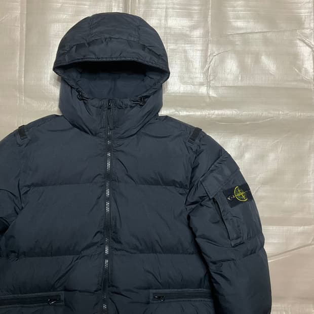 스톤아일랜드 크링클랩스 블랙 L