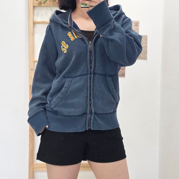 [프립]L/아베크롬비 후드집업 블루네이비