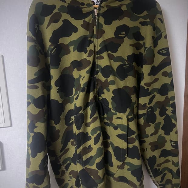 베이프 퍼스트 카모 샤크후드 아미 그린 2XL