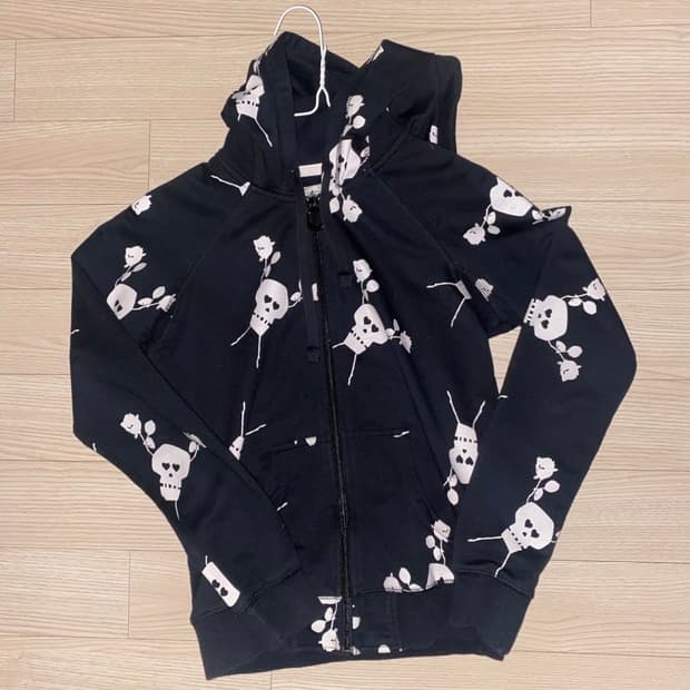 스투시 해골 후드집업