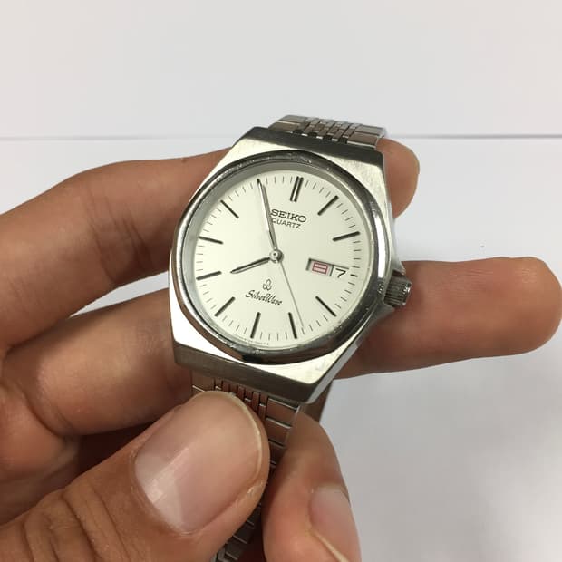 80s seiko silverwave quatz day-date