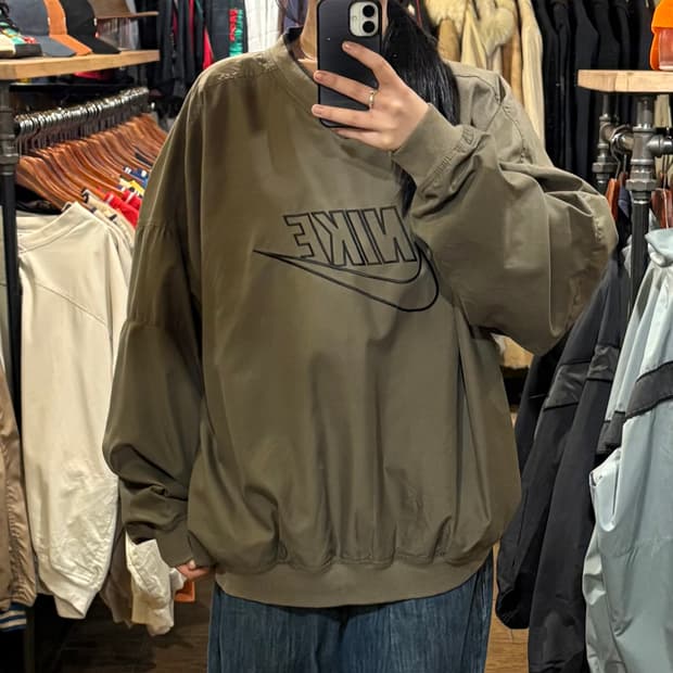 [HI] Nike 나이키 빅로고 웜업 카키