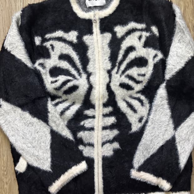 코드 cord 버터플라이 모헤어 가디건