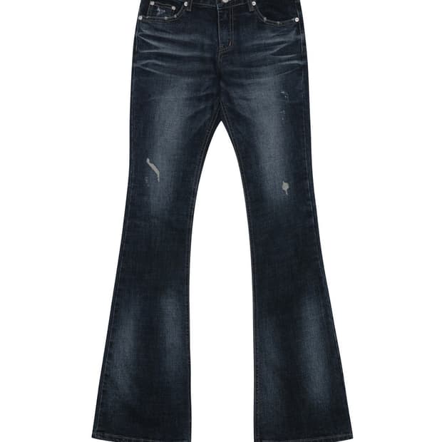 보헤미안서울 DEEP BLUE WASHING BOOTS CUT DENIM