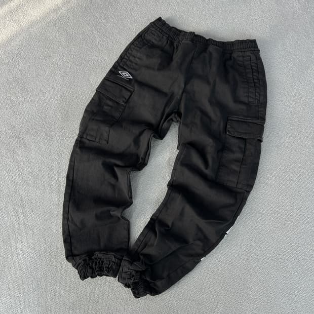 엄브로 블랙 카고 조거 팬츠 m