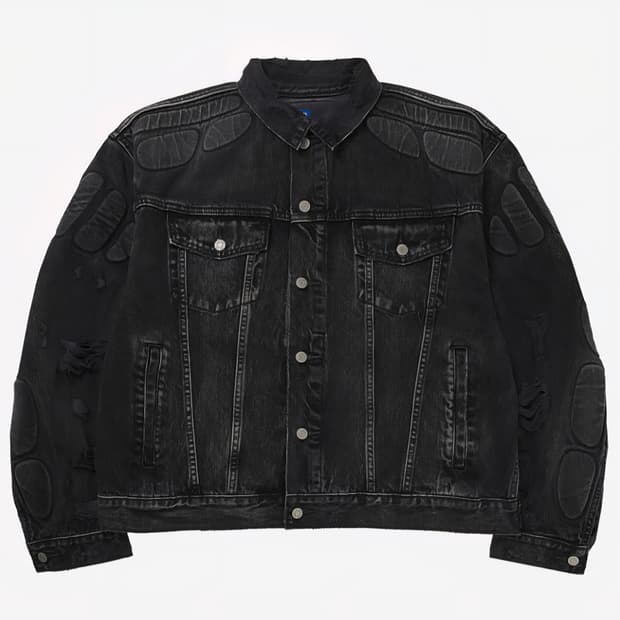 새상품)이지갭 흑청자켓 차이나M