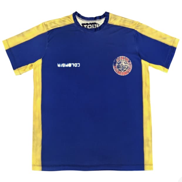 [L] 트래비스 스캇 캑터스잭 콜롬비아 사커 저지 반팔 티셔츠