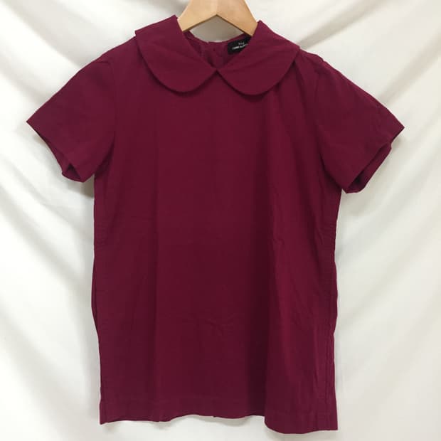 Comme des garcons tricot 피터팬 칼라 반팔 블라우스