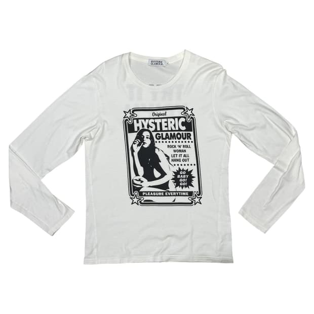 히스테릭 글래머 히스걸 롱슬리브 티셔츠