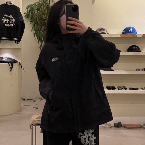 노스페이스 후드 바람막이 자켓 U512