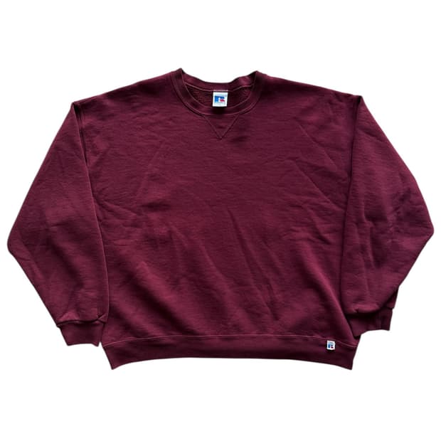 00s 러셀 스웻셔츠 버건디