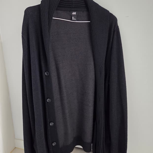 H&M 숄카라 니트 가디건 L