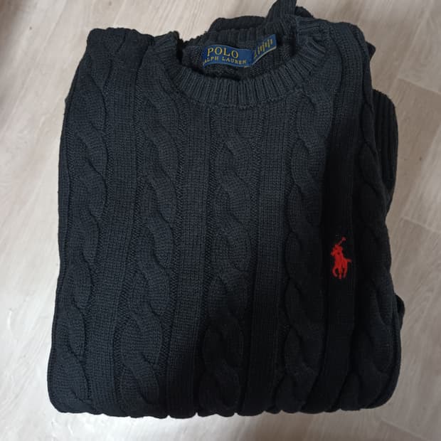 폴로 랄프로렌 꽈배기니트 95-100 여자66-77 