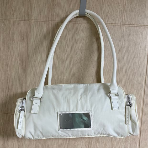마뗑킴 나일론 보스턴 백 아이보리