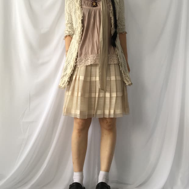 Crochet tied cardigan