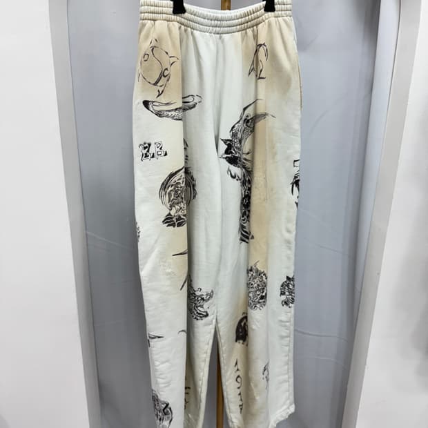 백화점판 발렌시아가 타투 팬츠 M 