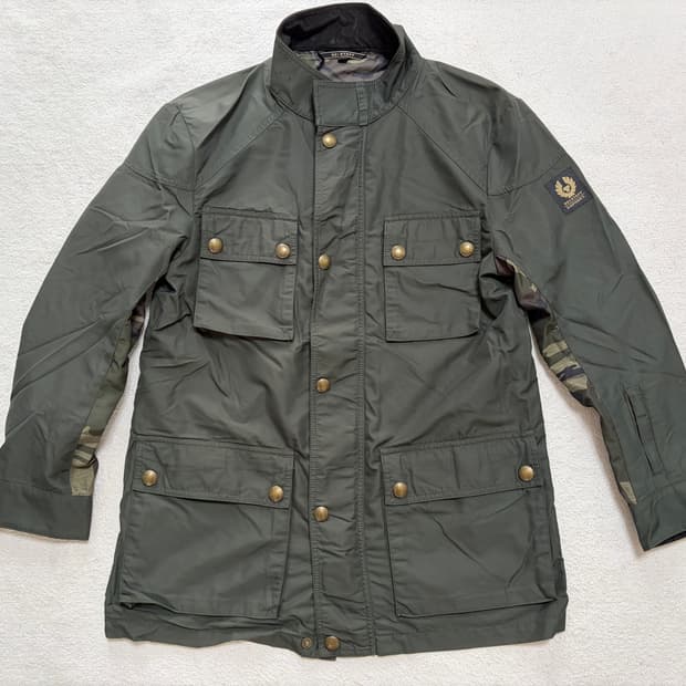 [46] 벨스타프x소프넷 필드마스터 나일론 자켓 (다크올리브/카모)