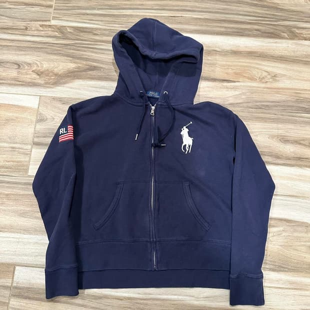 폴로 랄프로렌 빅포니 USA 성조기 후드 집업