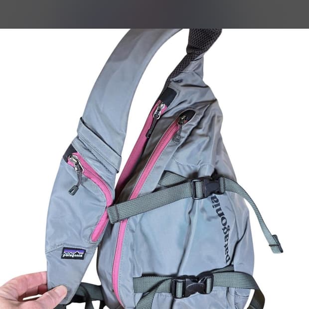 파타고니아 슬링백 그레이 핑크 