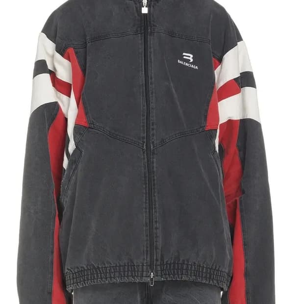 BALENCIAGA DENIM TRACK JACKET