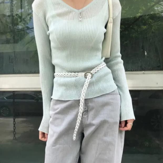 ason vv knit-mint