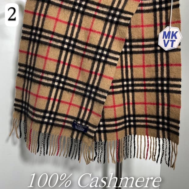 버버리 100% 캐시미어 노바체크 머플러