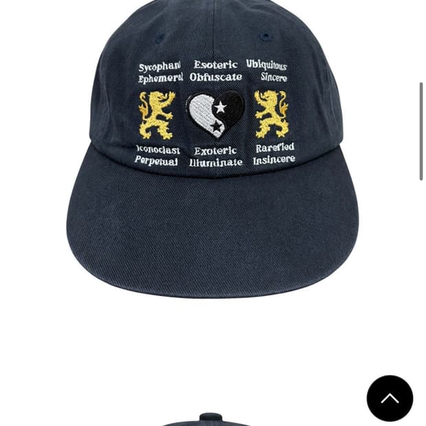 패슬Lion Heart Washed Cap Dark Navy