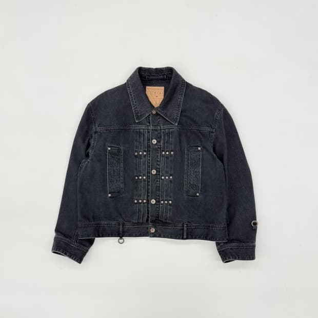 소시오츠키 링 흑청 데님 자켓