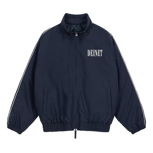 DEINET 다이닛 로고 퍼프 자켓 인 네이비