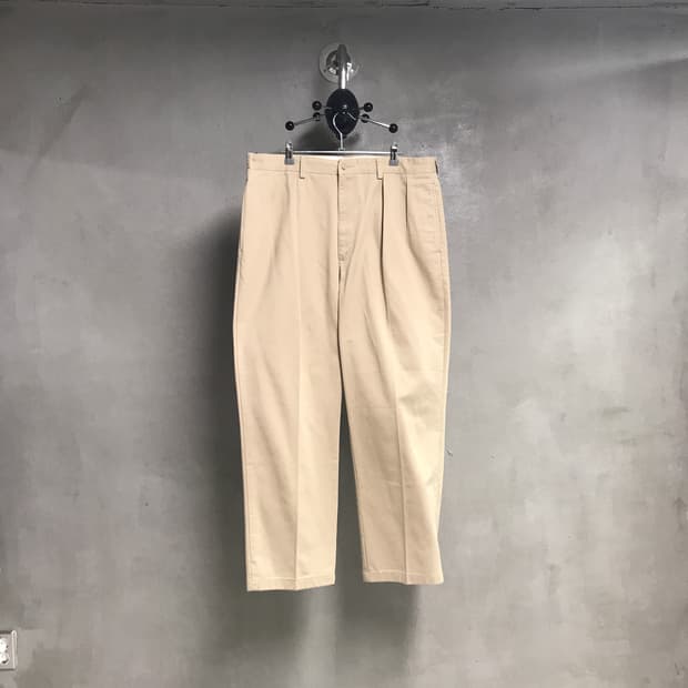 폴로 랄프로렌 베이지 투턱 치노 팬츠 38/36