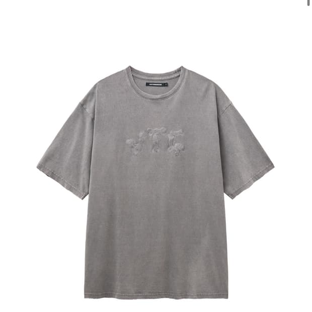 해칭룸 VTG 체인 자수 반팔