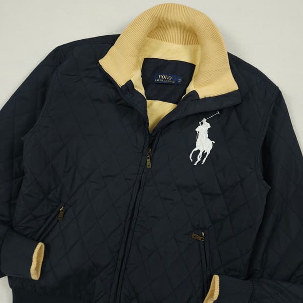 L(100)폴로 랄프로렌 빅포니 퀼팅 자켓