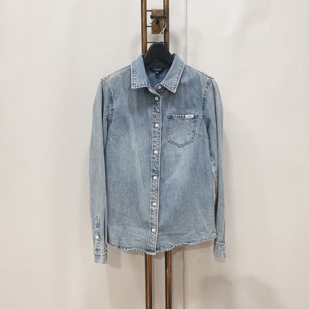 GUESS 게스 데님 셔츠 청남방 XS