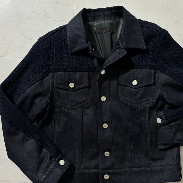 ANYTIME LOREAK Zinnia Mix Jacket-NAVY (W