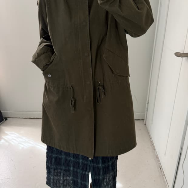 일본빈티지 피쉬테일 카키 야상