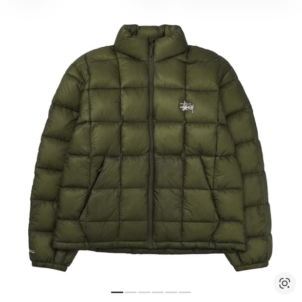 스투시 미드웨이트 푸퍼 패딩 올리브 XL