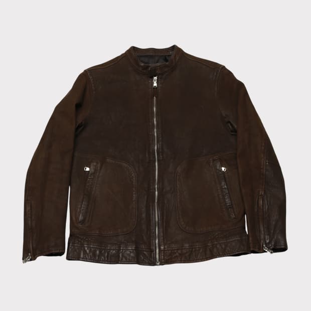 [L] 해지스 양가죽 싱글 라이더 자켓