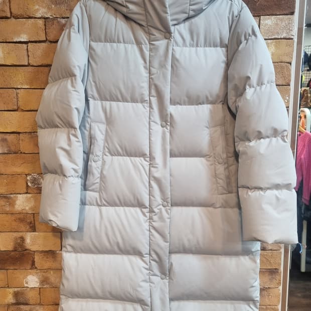 상태최상)The Super Air 롱패딩 라이트 그레이 색상