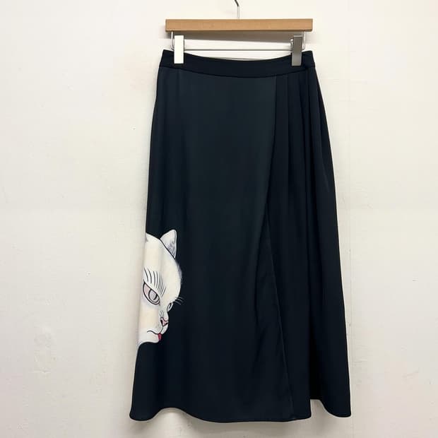 graniph × Ayako Ishiguro 콜라보 고양이 아트 스커트