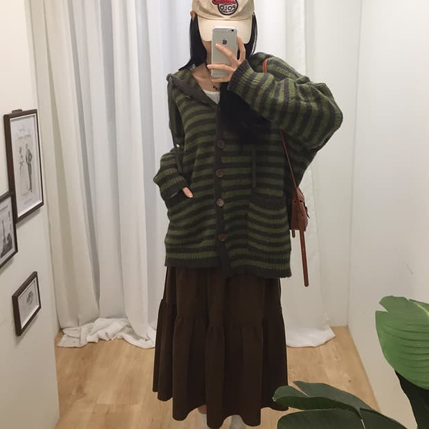 Women Vintage Knit Cardigan XL