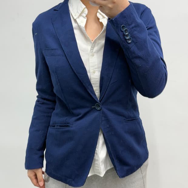 [44] 아르마니 진스 네이비 블레이저 자켓