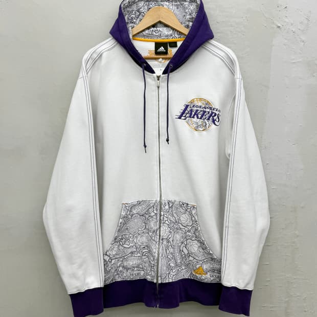 아디다스 LA Lakers 스웻 후드집업