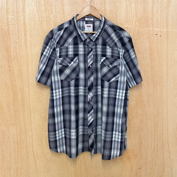 LEVI'S ombre check western shirts 옴브레 셔츠