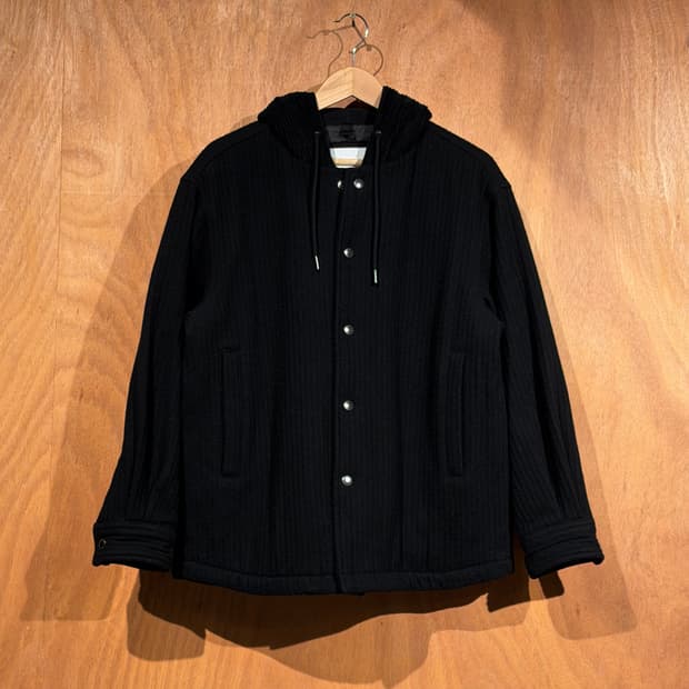 커스텀멜로우 누빔 울 후드 자켓 L 95