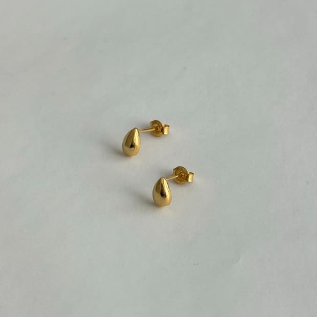 Silver925 은골드 미니에그 귀걸이