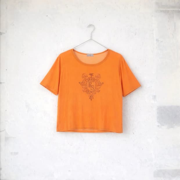 Orange Jaso Vintage Top