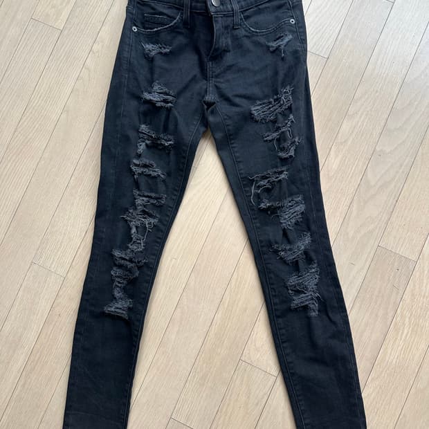 Current/Elliott 블랙 데님 24 커런트엘리엇 스키니진 청바지