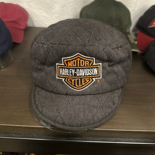 OS)할리데이비슨 퀄팅 모자 Made in usa