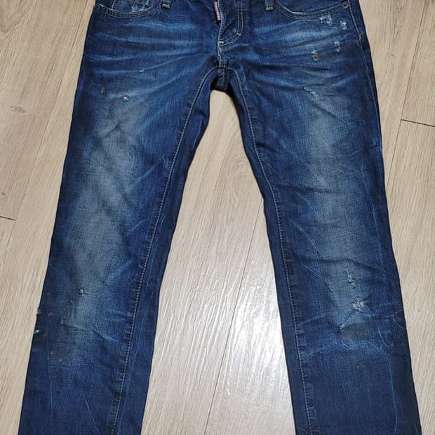 DSQUARED2 디스퀘어드 슬림 워싱 데님 여성 EU38